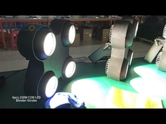 4 عيون COB LED العمياء القماشية ضوء فلاش