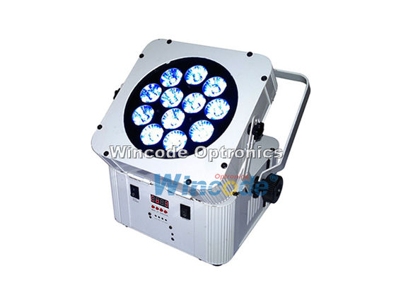 سعر جيد 12 × 18W بطارية تعمل بأضواء المسرح RGBWA + UV 5 في 1 صوت نشط لأحداث DJ الانترنت