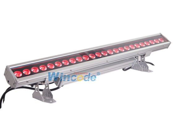 سعر جيد إضاءة المناظر الطبيعية الخارجية للمباني الإعلانية ، غسالة الحائط LED IP65 24 * 10w RGBW الانترنت