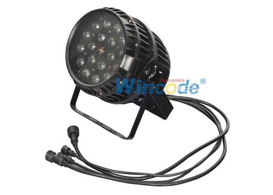 سعر جيد 18 LEDs 10W / 15W DMX Control مقاوم للماء IP65 زوم محرك LED Par Light Liner Dimming الانترنت