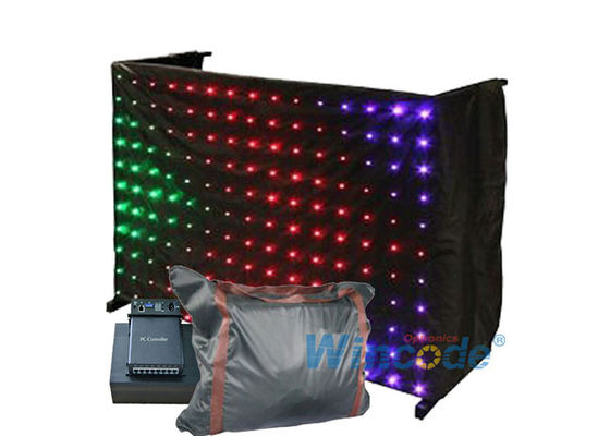 سعر جيد قناة فيديو مضادة للحريق P5 LED Vision Curtain, Shiny Bright Flexible Led Video Curtain الانترنت