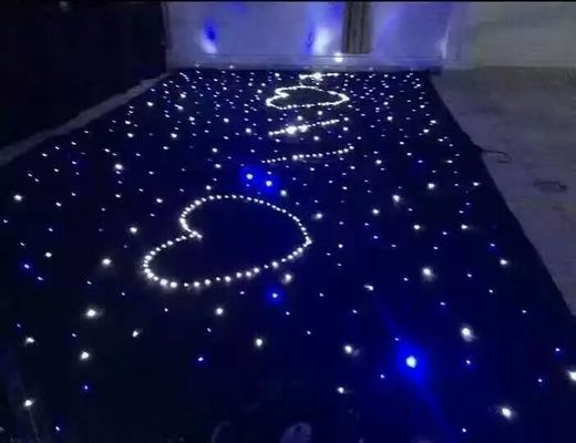 سعر جيد DJ الطاولة LED الستار لون التغيير التدريجي LED شبكة الستار DIY شكل 20W RGB / لون واحد 6 قنوات الانترنت