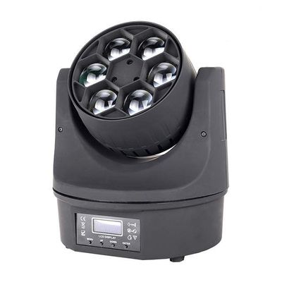 سعر جيد العين النحل LED متحرك رأس الضوء الحجم المصغّر 6 * 15W RGBW للحزب UL FCC الانترنت