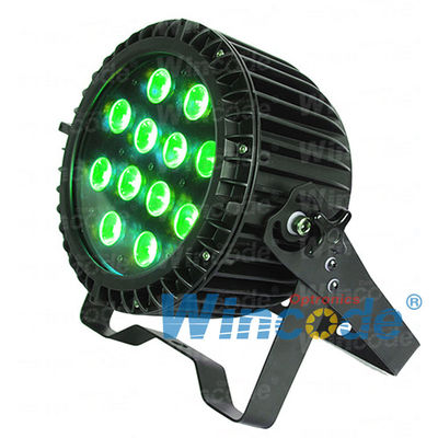 سعر جيد 12 * 15 W 5 في 1 RGBWA مصغرة مسطحة LED Par الضوء الخارجي IP65 60 ° زاوية الشعاع الانترنت
