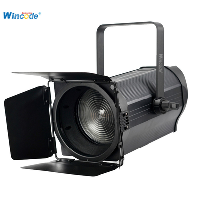 150 واط واحد لون Fresnel ضوء الفوتوشوب الزوم الآلي COB LED دون مروحة لا ضوضاء