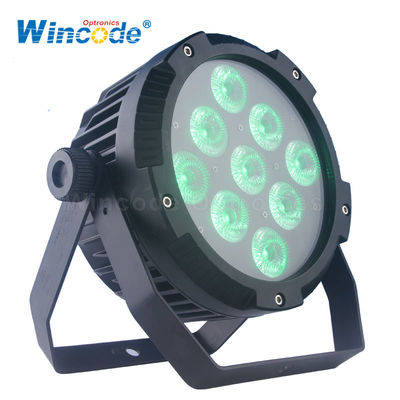 سعر جيد 9*18W 6 في 1 لون بطارية تعمل بأضواء المسرح للأحداث / حفلات الزفاف LED Uplighting الانترنت